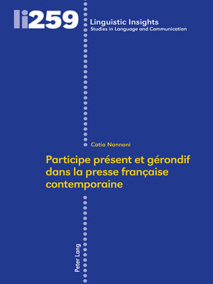 cover image of Participe présent et gérondif dans la presse française contemporaine